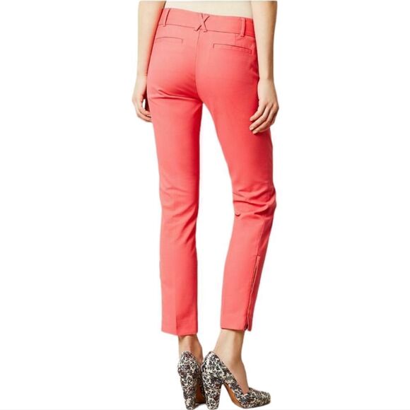 Anthropologie CARTONNIER Hot Pink Cropped Pants 8 - Picture 6 of 9